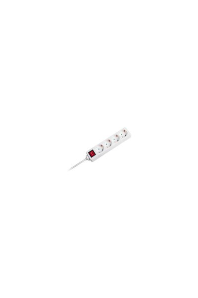 V-TAC Prelungitor 4 prize, Intrerupator, lungime 1.5 m, 16A, Alb