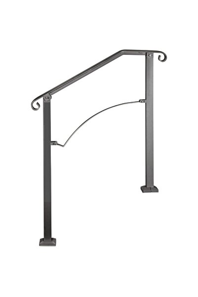 Vivatechnix Balustrada fier forjat pentru 2-3 trepte, Archie, lungime 71 cm, ...