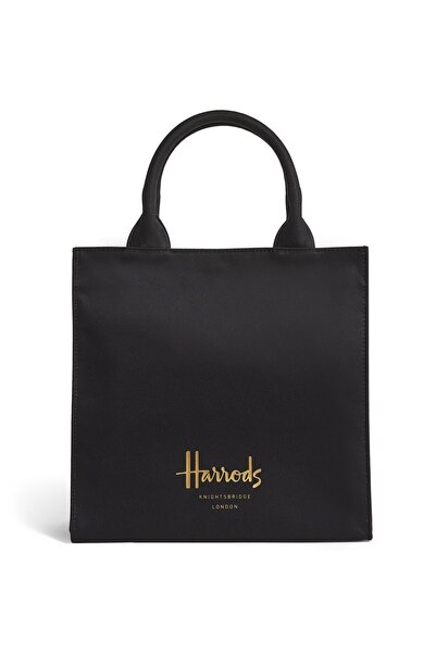 Harrods شنطة يد ( اصلية - من شركة هارودز لندن ) - لون اسود - مصنوعة من القطن ...