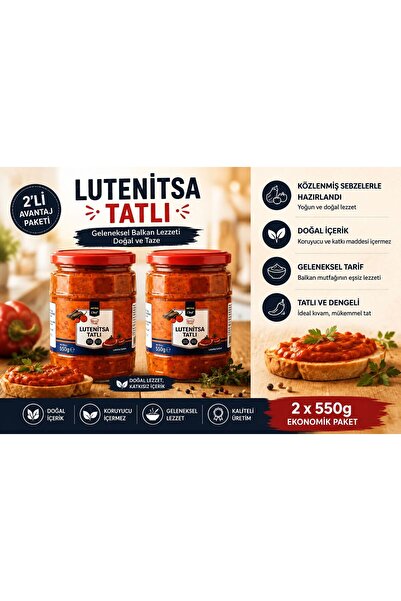 Metro Chef Lütenitsa Tatlı Balkan Sosu 2x550g