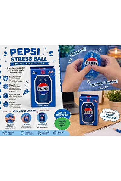 SquishyFun Pepsi Can Shaped Stress Ball Squishy Toy