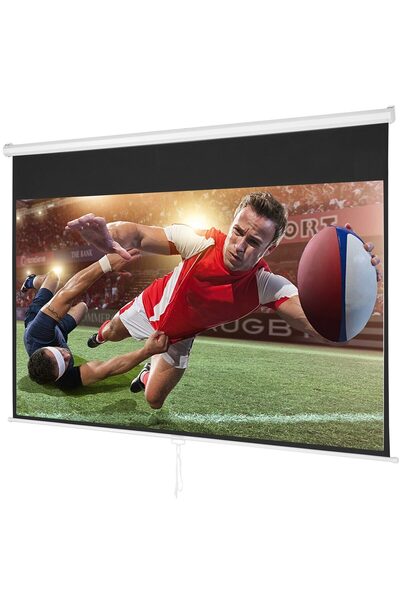 OEM Ecran de proiectie retractabil manual, 100 inch, 4K Ultra HD, 16:9, Mater...