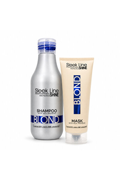 Eveline Cosmetics Set Eveline Sleek Line Blond – Șampon 300 ml + Mască 250 ml...