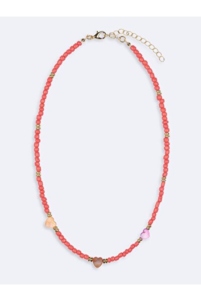 Ltb Red Beaded Necklace