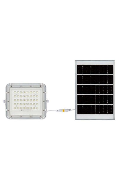 V-TAC Proiector led cu incarcare solara 6 W, 400 lm, 6400K, IP65, Aluminiu, Alb