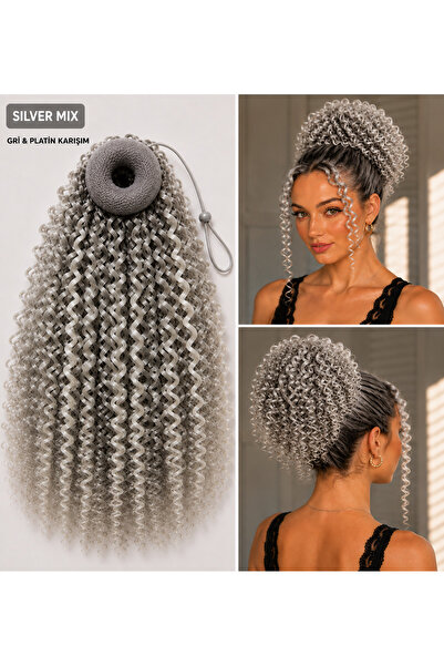 Genel Markalar Afro topuz tokası silver