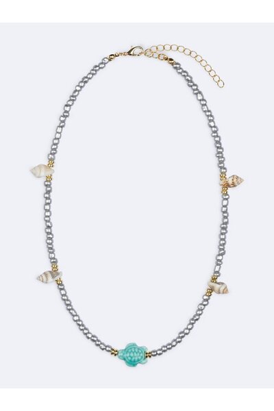 Ltb Blue Beaded Necklace