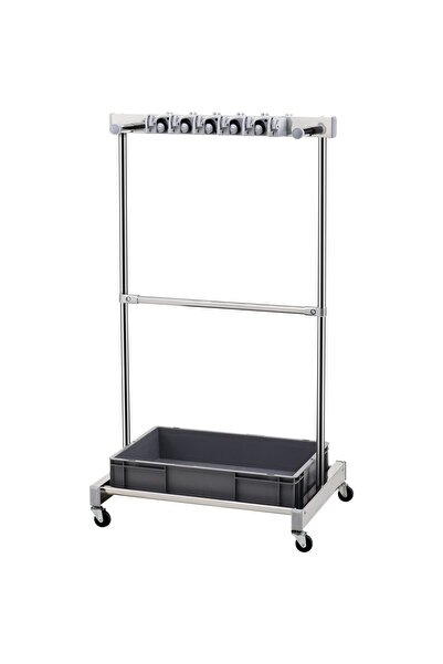 Vivatechnix Organizator scule si unelte pentru gradina/garaj, Otel/PP, 4 x ro...