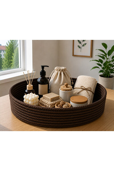 EGE ÖRGÜM Decorative Basket 30X8 cm |   Multi-Purpose Knitting Organizer |   ...