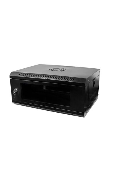 VEVOR Rack metalic de podea 19'', 4U, usa din sticla, 225x515x400 mm