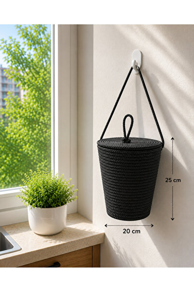 EGE ÖRGÜM Handmade Bag Holder with Cover – Hangable Bag Organizer 25X20 cm
