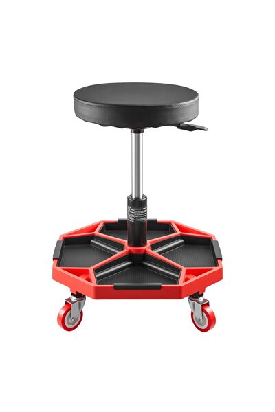 Vivatechnix Scaun mobil service auto, 4 x roti, 4 tavi detasabile, max 180 kg...