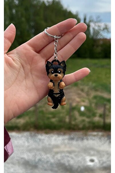 Figür Dünyası Miniş Oyuncaklar Terrier Keychain – Articulated Flexi Dog mimik...