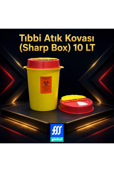 FSS GLOBAL Tıbbi Atık Kovası (Sharp Box) 10LT