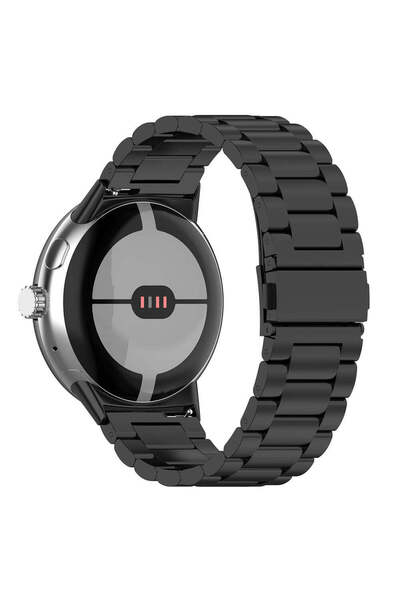 Techsuit Strap for Google Pixel Watch 4 45mm, Watchband (W010), silver - black