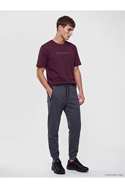 LC Waikiki Vizyon New Season Anthracite Regular Fit Men's Jogger Sweatpants