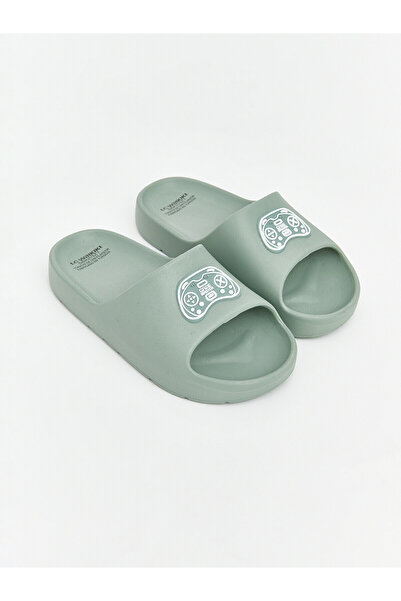 LC Waikiki Two Mt Shop Quality Lcw Steps Green Boys' Slippers