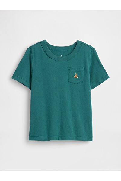 GAP Erkek Bebek Yeşil Mix & Match Cep T-Shirt