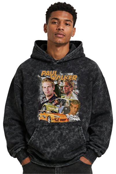 SEVBANO سويت شيرت بقلنسوة فاخر قابل للغسل للجنسين من Fast And Furious بول ووك...
