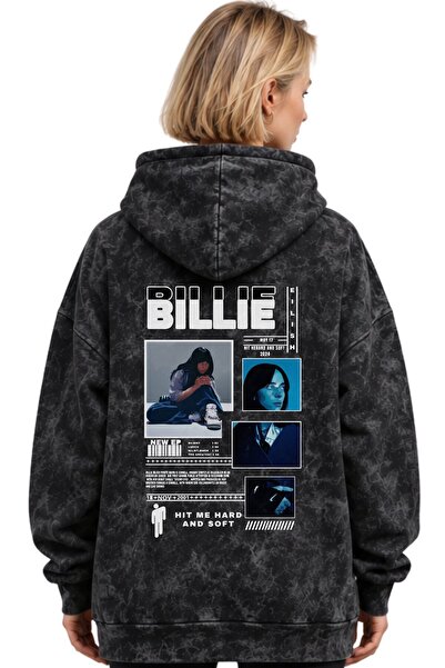 SEVBANO Billie Eilish Singer Printed Unisex Oversize Washable Premium Hoodie ...