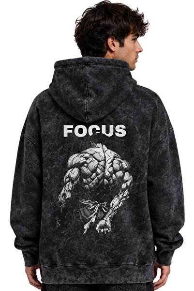 SEVBANO Φούτερ με κουκούλα Focus Fitness Gym Bodybuilding Athlete με στάμπα, ...