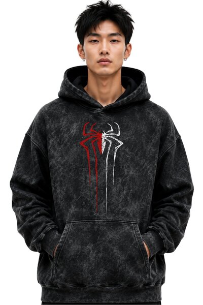 SEVBANO Spider-Man Spiderman Movie Hero Printed Unisex Oversize Premium Washa...