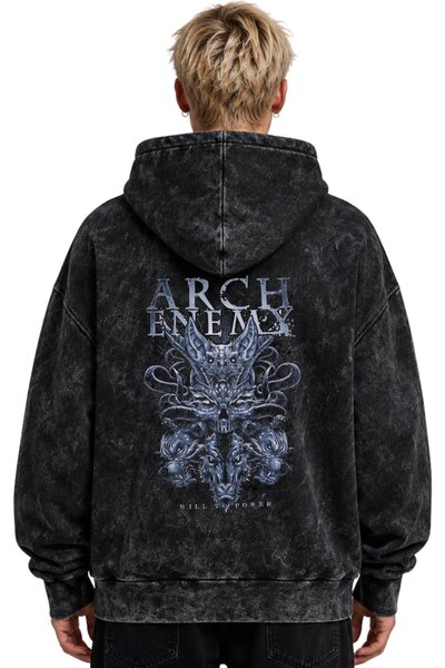 SEVBANO Arch Enemy Rock Metal Music Band Printed Unisex Oversize Washable Pre...
