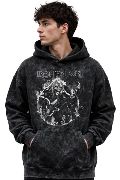SEVBANO Iron Maiden Rock Metal Music Band Printed Unisex Oversize Premium Was...