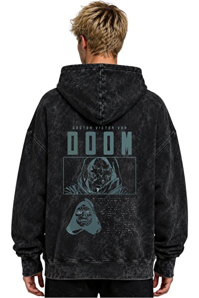 SEVBANO Φούτερ με κουκούλα Doctor Doomsday Film Hero, με στάμπα, Unisex, Over...