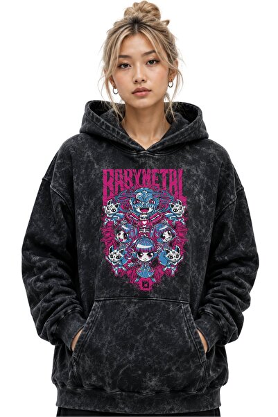 SEVBANO BabyMetal Rock Metal Music Group Hanorac cu glugă, imprimat, unisex, ...