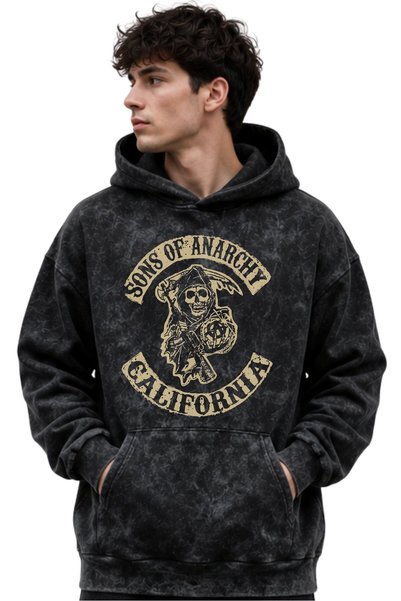 SEVBANO Sons of Anarchy Printed Unisex Oversize Premium Washable Hoodie Sweat...