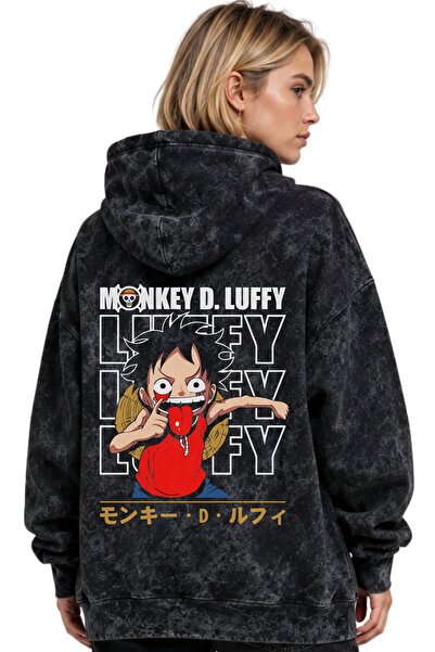 SEVBANO Monkey D. Luffy One Piece Anime Printed Unisex Oversize Washable Prem...