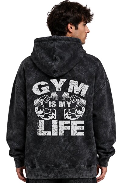 SEVBANO Gym Life Fitness Γυμναστήριο Bodybuilding Αθλητικό Φούτερ με Στάμπα U...
