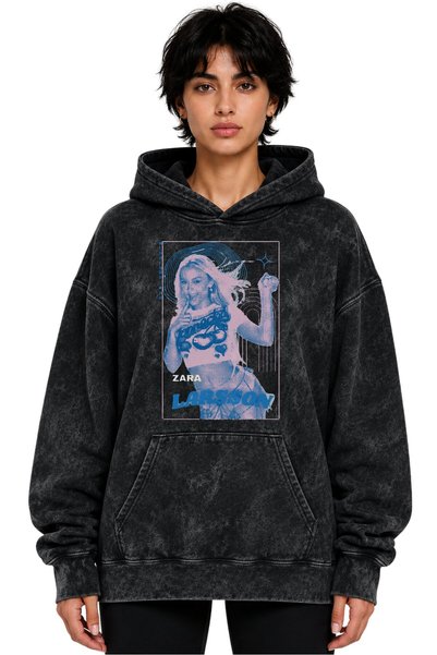 SEVBANO Zarıa Larsson Singer Printed Unisex Oversize Washable Hoodie Sweatshirt