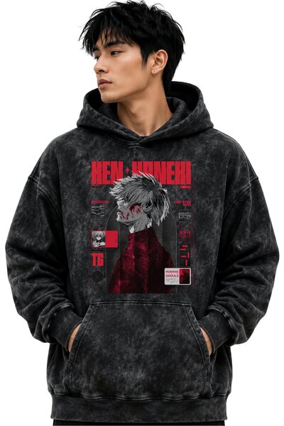 SEVBANO Ken Kaneki Tokyo Ghoul Anime Printed Unisex Oversize Washable Premium...