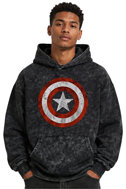 SEVBANO Captain America Avengers Movie Hero Printed Unisex Oversize Washable ...