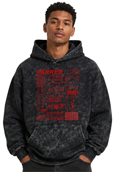 SEVBANO Φούτερ με κουκούλα Spider Movie Hero με στάμπα, Unisex, Oversize, που...