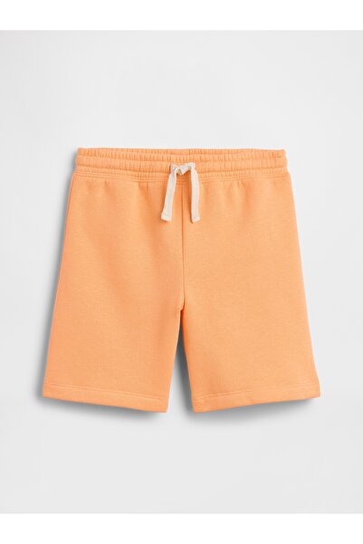 GAP Erkek Bebek Turuncu Relaxed Pull-On Fleece Şort