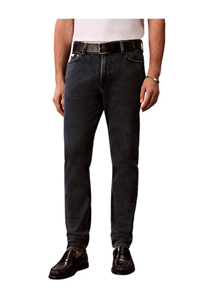 Calvin Klein Ανδρικό Slim Τζιν Μαύρο LV04RH730G-8BO