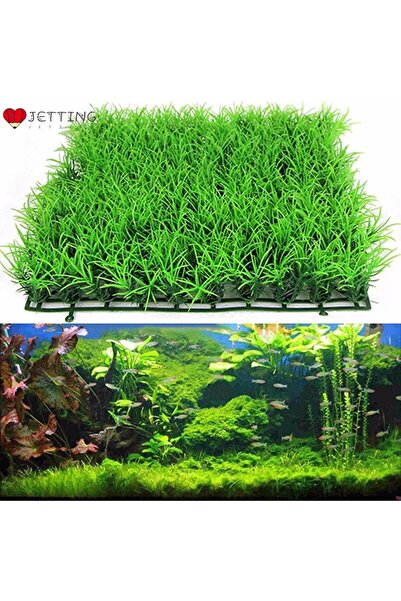 Choice Aquarium Ornaments Artificial Water Plastic Green Grass Plant Lawn Aqu...