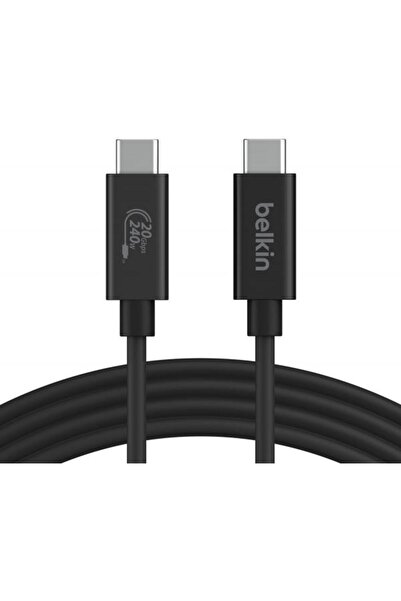 Belkin Cablu de date și încărcare USB-C la USB-C INZ004bt2MBK, 240W, 2m, Negru