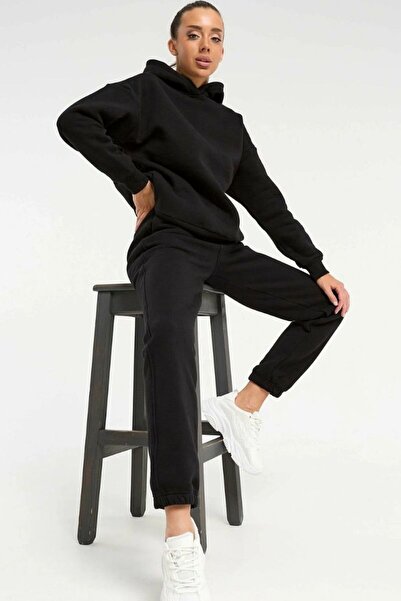 PUMAS Women's Hooded Inside-Interlining Sweatpants Set