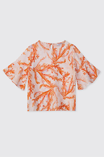 Panço Girl's Orange Blouse
