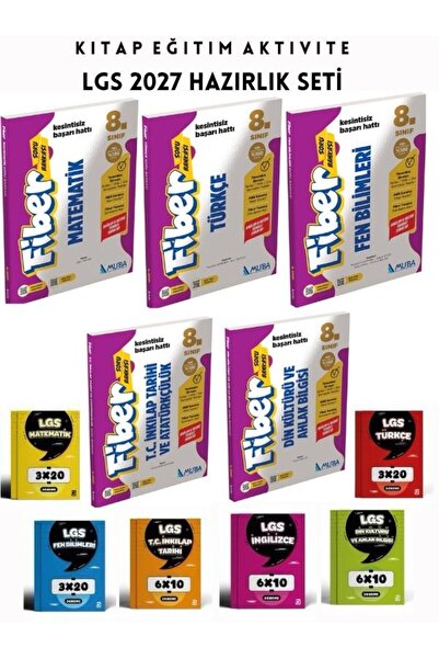Bi bigelio 8.Sınıf Tüm Dersler Fiber Soru Bankası Muba Yayınları & Bigelio Ya...