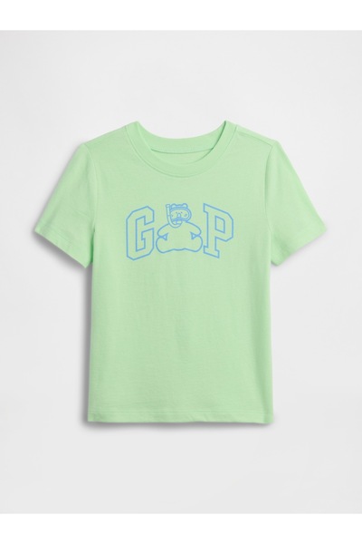GAP Erkek Bebek Açık Yeşil Grafik Baskılı T-Shirt