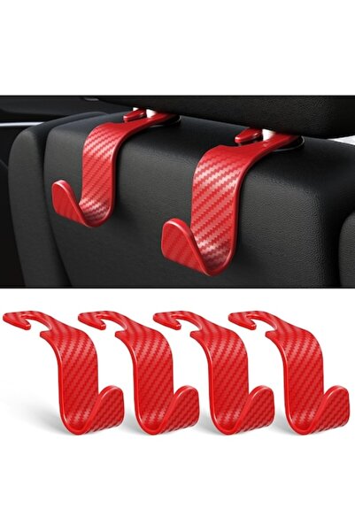 NEXTWAVE Set de 4 ® cârlige pentru tetieră auto, organizator pentru genți, pl...