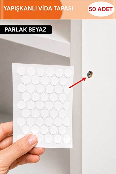 FixCaps YAPIŞKANLI VİDA TAPASI PARLAK BEYAZ