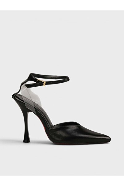 Sadık Yılmaz Women's summer 11cm thin open heeled shoes - 600 033 - black