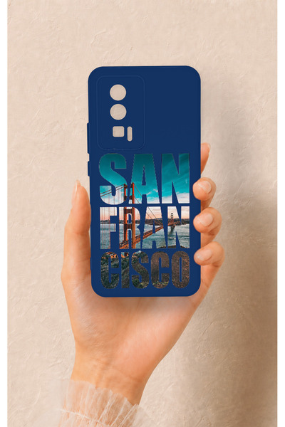 Vip Case Poco F5 Pro Compatible San Francisco Patterned Silicone Case
