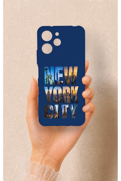 Vip Case Redmi 12 Compatible New York City Patterned Silicone Case